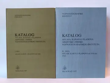 Katalog atlasa, karata i planova Vojnogeografskog — Grupa autora, polovna knjiga