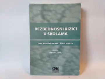 Bezbednosni rizici u školama — Slađana Đurić, polovna knjiga