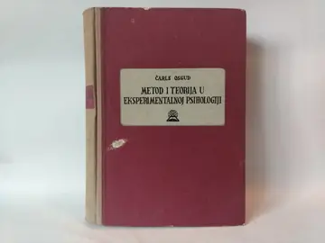 Metod i teorija u eksperimentalnoj psihologiji — Čarls Osgud, polovna knjiga