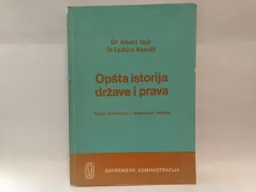 Opšta istorija države i prava — Albert Vajs i Ljubica Kandić, polovna knjiga