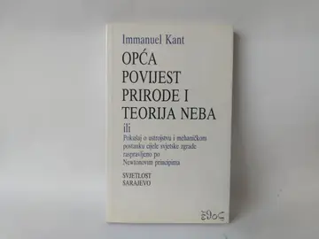 Opća povijest prirode i teorija neba — Imanuel Kant, polovna knjiga