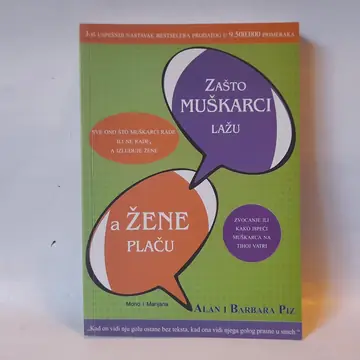 Zašto muškarci lažu a žene plaču — Alan i Barbara Piz, polovna knjiga